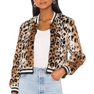 Jack by BB Dakota Leopard Print Bomber Jacket